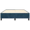 vidaXL Boxspring bed 140x200 cm fluweel donkerblauw