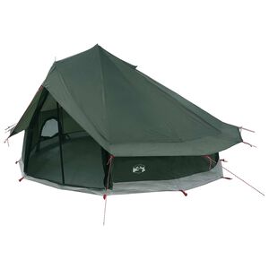 vidaXL Tipi Tent 18-persoons Legergroen Polyester en staal
