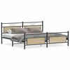 vidaXL Bedframe zonder matras metaal sonoma eikenkleurig 193x201 cm