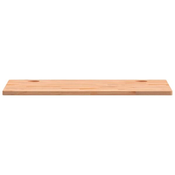 vidaXL Bureaublad 110x60x2,5 cm massief beukenhout