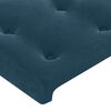 vidaXL Bedframe zonder matras 140x200 cm fluweel donkerblauw