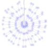 vidaXL Kerstverlichting vuurwerk 2 st 280 LED's blauw buiten 20 cm
