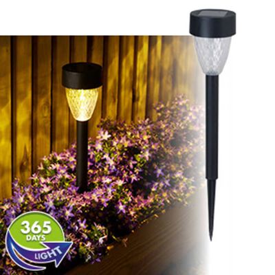 Luxform Tuinlampen Montpellier 4 st solar LED zwart