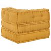vidaXL Modulaire bankstel 70x70x54 stof geel