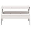 vidaXL Picknicktafel voor kinderen 88x97x52 cm massief grenenhout wit