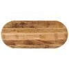 vidaXL Tafelblad ovaal 120x60x2,5 cm massief ruw mangohout