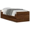 vidaXL Bedframe met lades bruin eikenkleur 75x190 cm Small Single