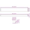 vidaXL Vensterbank Wit 60 x 10 x 4,5 cm PVC