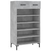 vidaXL Schoenenkast 60x35x105 cm bewerkt hout betongrijs