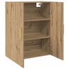 vidaXL Wandkast Artisan Eiken 69,5 x 34 x 90 cm Bewerkt hout