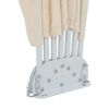 vidaXL Terrasscherm inklapbaar 200 cm cr&egrave;me