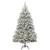 vidaXL Kunstkerstboom met 300 LED Groen en Wit 270 cm PVC en Metaal