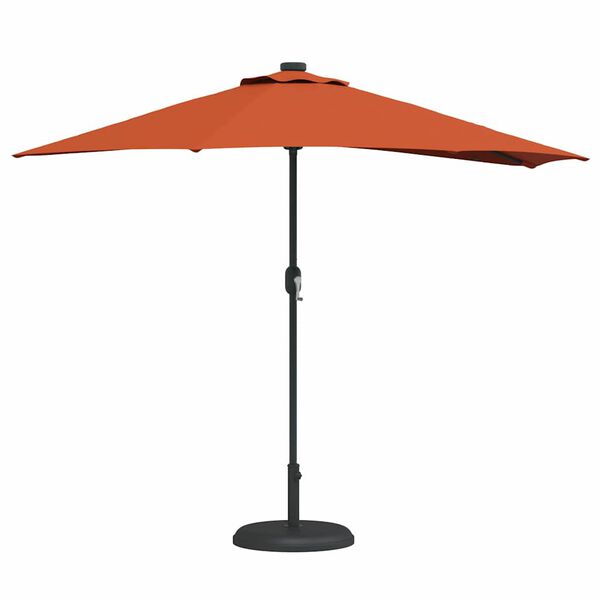 vidaXL Tuinparasol Terracotta 294 x 150 x 224 cm Polyester en staal