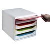 Exacompta Bureauladeblok Big-Box Black Office met 4 lades wit