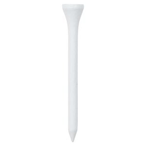 vidaXL 1000 st Golftees 83 mm bamboe wit