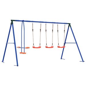 vidaXL Buiten Schommelset Meerkleurig 330 x 185 x 185 cm Staal en PE