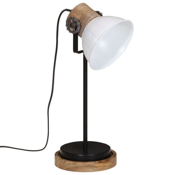 vidaXL Bureaulamp 25 W E27 17x17x50 cm wit