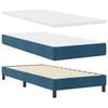 vidaXL Boxspringbed met matras Donkerblauw 200 x 100 cm Polyester