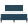 vidaXL Bedframe met matras met hoofdeinde Blauw 120 x 190 cm Fluweel
