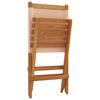 vidaXL Tuinstoelen 8 st inklapbaar stof en massief hout beige
