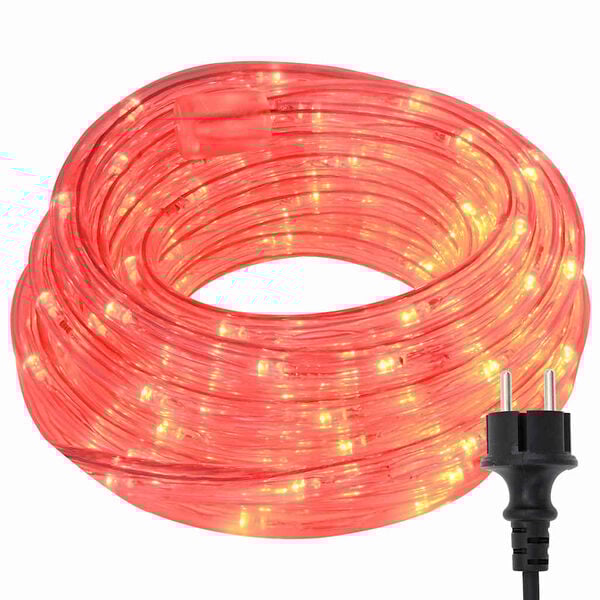 vidaXL Touwenlicht met 2400 LED Rood 100 m PVC