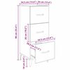vidaXL Dressoir met lade Oud Hout 34,5 x 34 x 90 cm Bewerkt hout