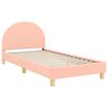 vidaXL Bedframe voor kinderen met hoofdbord Roze 90 x 190 cm