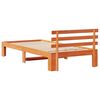 vidaXL Bedframe met hoofdeinde Wasbruin 80 x 200 cm Massief grenenhout