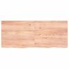 vidaXL Tafelblad 120x50x(2-4)cm behandeld massief eikenhout lichtbruin