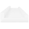 vidaXL Wandschappen 4 st 60x9x3 cm hoogglans wit