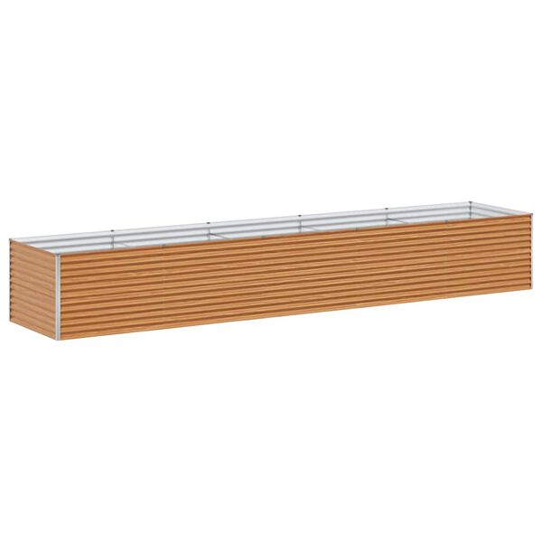 vidaXL Verhoogde plantenbak 485 x 100 x 68 cm Gegalvaniseerd staal