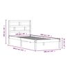 vidaXL Bedframe massief grenenhout 100x200 cm