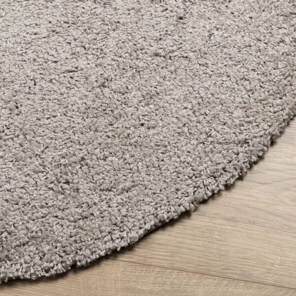 vidaXL Vloerkleed PAMPLONA shaggy hoogpolig modern Ø 100 cm beige
