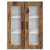 vidaXL Keukenkast met plank Oudhout 60 x 31 x 80 cm Bewerkt hout
