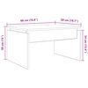vidaXL Salontafel 68x50x38 cm bewerkt hout artisanaal eikenkleur