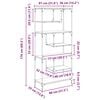 vidaXL Boekenkast Oud hout 81 x 36 x 176 cm Bewerkt hout