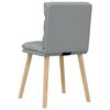 vidaXL Eetkamerstoelen 4 st stof lichtgrijs