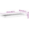 vidaXL Schuimmatras 7 zones hardheid 20 ILD 90x210 cm wit
