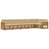 vidaXL Buiten bankenset 6 st Natuurlijk en Beige