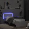 vidaXL Bedframe met hoofdbord en LED-verlichting wit 90x190 cm