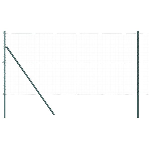 vidaXL Hek Post Anders 26 pcs Groen 3,2 x 3,2 x 210 cm Staal