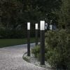 vidaXL Bolderverlichting 3 stuks 80 cm Zwart IP44