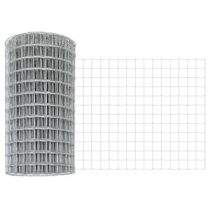 vidaXL Euro Hek Zilver 0.4 x 10 m Warmverzinkt ijzer