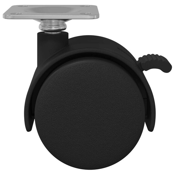 vidaXL Wiel 12 pcs Zwart 39,5 x 39,5 x 37,8 mm IJzer en Polypropyleen