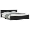 vidaXL Bedframe met hoofdeinde en LED zwart 180x200 cm