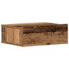 vidaXL Nachtkastje zwevend 40x32x15 cm bewerkt hout oud houtkleurig