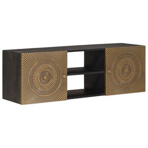 vidaXL TV-kast met plank met opslag met de deur Koper 105 x 30 x 35 cm