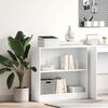 vidaXL Boekenkast 80x24x75 cm bewerkt hout wit
