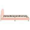 vidaXL Bedframe voor kinderen met hoofdbord Roze 80 x 200 cm