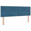 vidaXL Boxspringbed met matras Donkerblauw 140 x 200 cm Fluweel